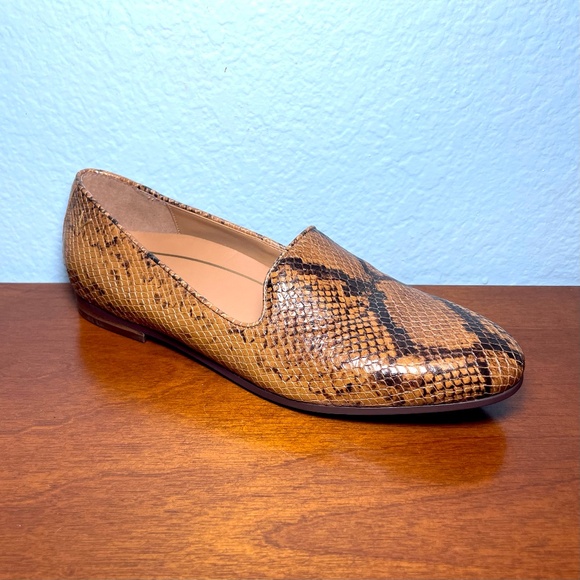 Vionic Willa Boa Print 8.5 Shoes Brown Tan Slip On Loafers NICE! Dress Comfort - Picture 5 of 11
